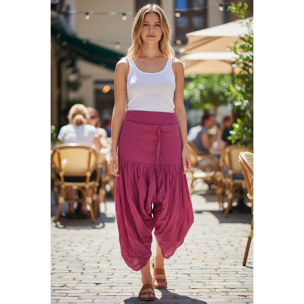 Loose Indian‎ Pants Harem Salwar Dhoti Boho Bohemian Festival Style